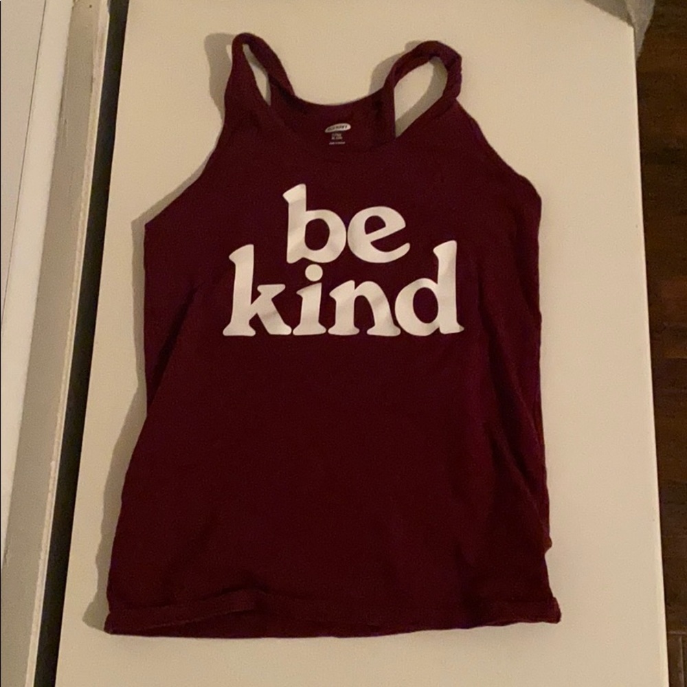 Be kind athletic top